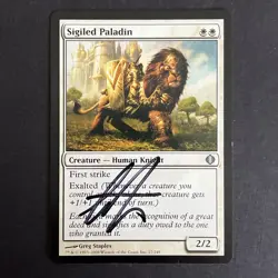 MTG Sigiled Paladin - Shards of Alara - Magic: The Gathering SIGNED #2 - Image 1
