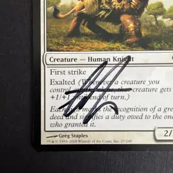 MTG Sigiled Paladin - Shards of Alara - Magic: The Gathering SIGNED #2 - Image 2