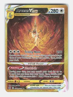 Pokemon TCG Arceus VSTAR GG70/GG70 Crown Zenith Gold Secret Rare - Image 1