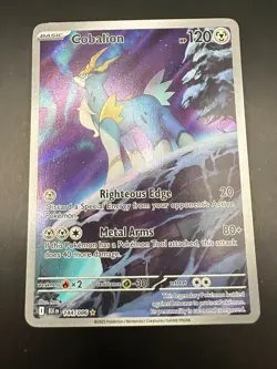 Pokemon TCG Cobalion 144/086 Illustration Rare – Black Bolt - Image 1
