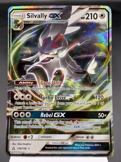 Silvally GX 116/156 - Ultra Rare Holo - Ultra Prism Pokemon Card PLAYED - Image 1
