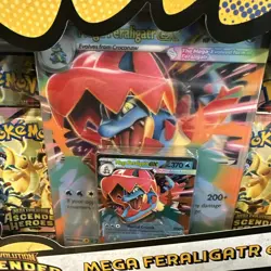 Pokemon TCG ME: Ascended Heroes, Mega Feraligatr Ex Collection Box - In Hand - - Image 3