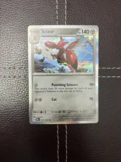 Pokemon TCG - Scizor - 141/197 - Obsidian Flames - NM Holo Rare (2023) - Image 1