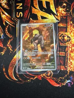 TERRAKION 35/086 Illustration Rare SV: White Flare POKEMON NM - Image 1