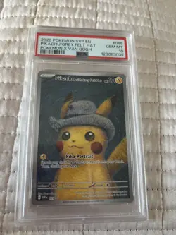 Pikachu with grey Felt Hat 085 van Gogh PSA 10 - Pokemon - Image 1