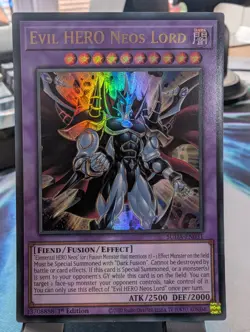 YuGiOh! Evil HERO Neos Lord SUDA-EN031 Ultra Rare 1st Ed - Image 1