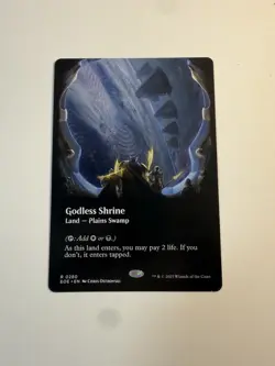 Godless Shrine (Borderless) Edge of Eternities Regular MTG card. EOE Shrine Rare - Image 1