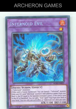 Infernoid Evil SEC YUGIOH Card - Image 1