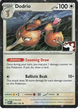 Dodrio Holo Rare Prize Pack Series Cards 085/165 NM - Image 1
