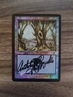 MTG Magic 1x SIGNED FOIL Swamp (Tony Szczudlo) (Onslaught) x1 - Image 4