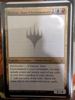 “Daxiver, Izzet Electromancer” Magic The Gathering Unknown MTG Playtest RARE - Image 1