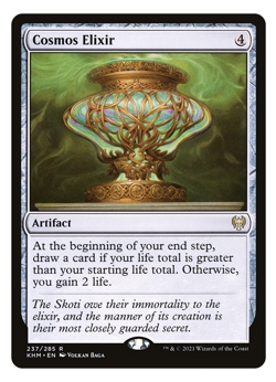 MTG - 1 x Cosmos Elixir - Rare Artifact - Kaldheim (KHM) - M/NM - Image 1