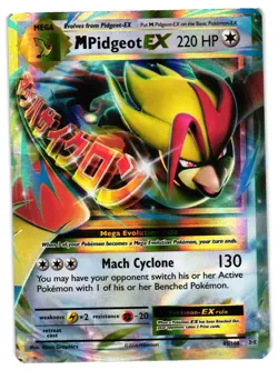 Pokemon TCG M Pidgeot EX 65/108 Evolutions Holo LP - Image 1