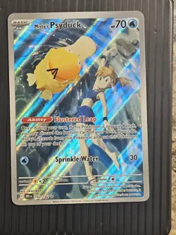 MISTY'S PSYDUCK POKEMON S&V DESTINED RIVALS ILLUSTRATION RARE 193/182 - Image 1