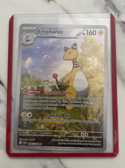 Ampharos 90/86 Alternative Art Rare Mega Evolution Chaos Rising Pokemon TCG - Image 1