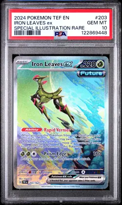PSA 10 - Iron Leaves ex 203/172 SV Temporal Forces - Pokemon - Image 1