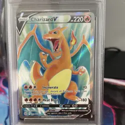 Pokemon TCG Charizard V 153/172 Full Art Brilliant Stars PSA 10 - Image 3