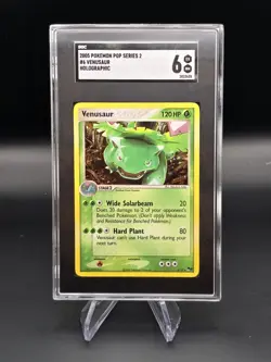 Pokemon TCG Venusaur POP RARE PROMO Holo 120 HP 6/17 SGC 6 - Image 1