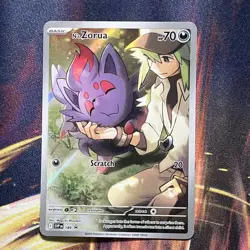 Pokemon TCG Illustration Rare N’s Zorua Scarlet And Violet Black Star Promo 189 - Image 1