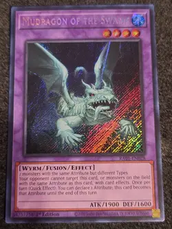 Yugioh Mudragon of the Swamp RA01-EN028 Secret Rare 1st Edition NM - Image 1
