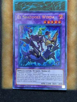 Yugioh El Shaddoll Winda SHVA-EN049 Secret Rare 1st Ed LP - Image 1