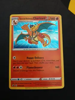 Pokemon TCG Special Delivery Charizard SWSH075 Sword & Shield Promo - Image 1