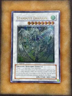 Yugioh Stardust Dragon TDGS-EN040 Ultimate Rare 1st Ed NM - Image 1