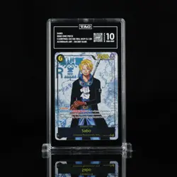 2025 One Piece Carrying On His Will OP13-120 Sabo Alt Art SEC TAG 10 - Image 1