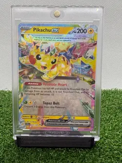 Pokemon Pikachu TCG Surging Sparks EX Double Rare Holo Card 057/191 NM Condition - Image 1