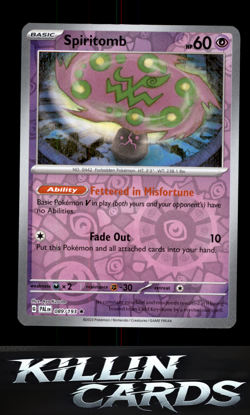 Reverse Holofoil Spiritomb 089/193 Pokemon Rare SV02: Paldea Evolved Card NM - Image 1