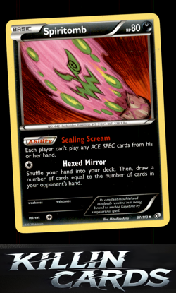 Spiritomb 87/113 Pokemon Uncommon Legendary Treasures Card LP - Image 1