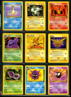 1999 Pokemon FOSSIL Set COMPLETE Unlimited Edition NON HOLO Cards 16-62 Lot RARE - Image 3