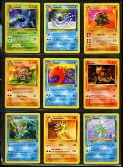 1999 Pokemon FOSSIL Set COMPLETE Unlimited Edition NON HOLO Cards 16-62 Lot RARE - Image 4