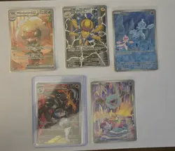 Pokemon TCG Temporal Forces Holo Full Art 5-Card Lot Whimsicott ex + More - Image 1