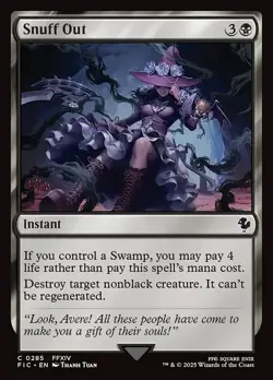 Snuff Out Commander: FINAL FANTASY NM MTG Non-Foil - Image 1