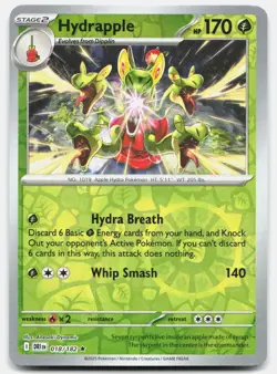 Hydrapple Reverse Holo 018/182 Rare Destined Rivals Pokemon Near Mint - Image 1