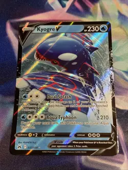 Pokemon TCG Kyogre V 037/159 Ultra Rare Crown Zenith NM/M - Image 1