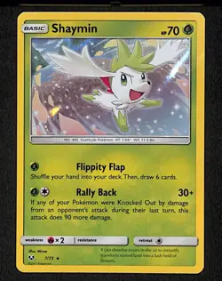Shaymin 7 Rare Pokemon Shining Legends 73 Holo 2017 - Image 1