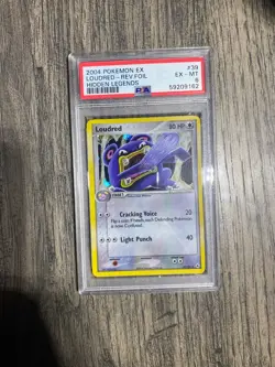 2004 Pokemon Ex Loudred Reverse Foil Hidden Legends PSA 6 - Image 1