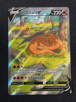 Pokemon TCG CHARIZARD V SWSH260 - 2021 ITA ITALIANO - Image 1