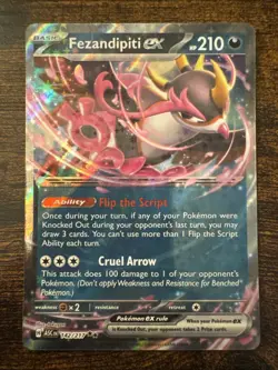 Pokemon Fezandipiti ex 142/217 Ascending Heroes English NM Pack To Sleeve Pulled - Image 1
