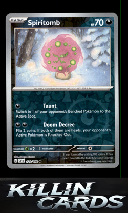 Reverse Holofoil Spiritomb 129/198 Pokemon Uncommon SV01: Scarlet & Violet Base - Image 1