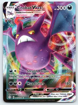 Crobat VMAX 045/072 Holo Rare Shining Fates Pokemon 2021 NM - Image 1