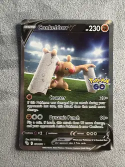 Conkeldurr V (Alt Full Art) 074/078 - Pokemon Pokemon Go - UR Holo - NM - Image 1