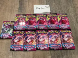 NEW 11x Pokemon TCG Sword & Shield Fusion Strike Booster Pack Sealed FAST SHIP! - Image 1