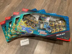 BRAND NEW 4x Pokemon Crown Zenith Sea and Sky Premium Collection Boxes FAST SHIP - Image 1