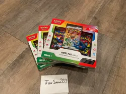 NEW SEALED 3x Pokemon TCG First Partner Illustration Collection Series 1 Boxes - Image 1