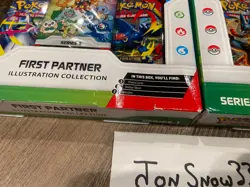 NEW SEALED 3x Pokemon TCG First Partner Illustration Collection Series 1 Boxes - Image 3