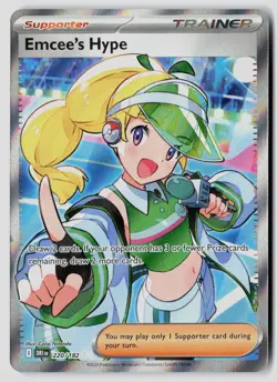Emcee's Hype 220/182 Ultra Rare Destined Rivals Pokemon Near Mint - Image 1