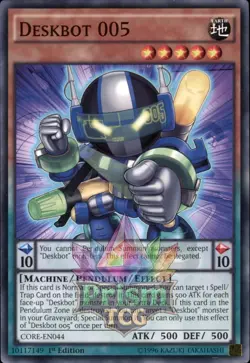 1st Ed Deskbot 005 CORE-EN044 Yugioh - Image 1